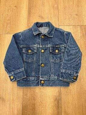 VTG! 90'S 🌟 RUSTLER 🌟 TODDLER 100% COTTON JEAN DENIM JACKET 2T